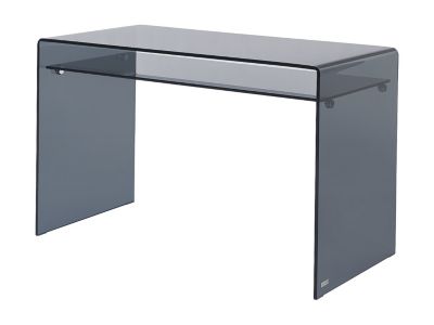 Bureau - 1 niche - Verre trempé - Anthracite -  STILEOS
