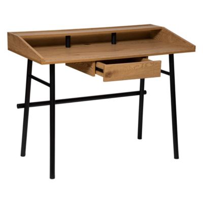 Bureau 1 tiroir "Josan" effet chêne L110cm - Atmosphera Créateur d'intérieur