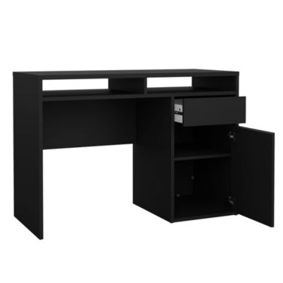 Bureau Abbadu, un tiroir 110x48x77h cm Noir