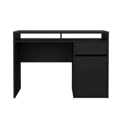 Bureau Abbadu, un tiroir 110x48x77h cm Noir