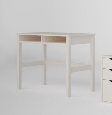 Bureau avec 2 niches blanc l. 100 cm