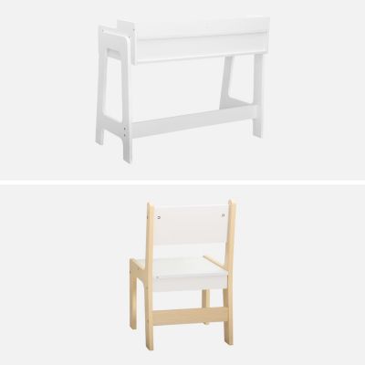 Bureau blanc avec chaise pour enfant