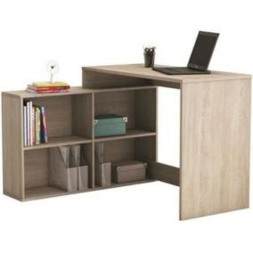 Bureau d'angle contemporain chêne Shannon - 112 cm - NAGANO