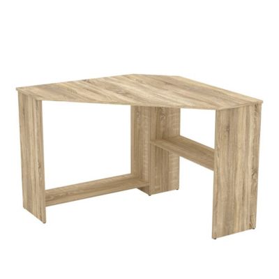 Bureau dangle KARO Chene clair Design moderne avec rangements ...