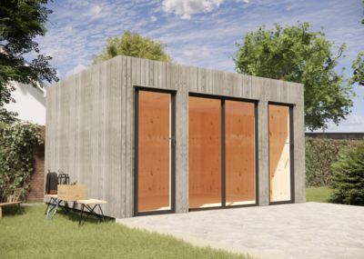 Bureau de jardin bois en bois 4,4 x 3,5 x 2,7 m