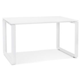 Bureau Design "Abigano" 120cm Blanc