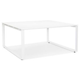 Bureau Design "Abigano" 140cm Blanc