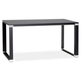 Bureau Design en Bois & Métal "Lumio" 140cm Noir