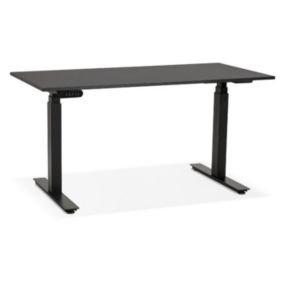 Bureau Design Réglable "électrique" 140cm Noir