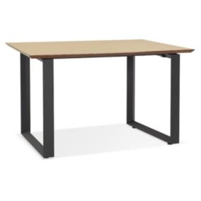 Bureau Design "Ribaila" 130cm Naturel & Noir