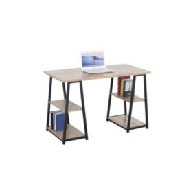 Bureau droit collection MALICE effet bois exotique Sonoma