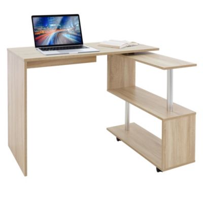 Bureau en angle sonoma table de travail pivotant bureau informatique pour PC