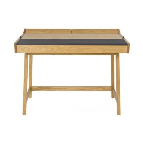 Bureau en bois et cuir - HARVARD