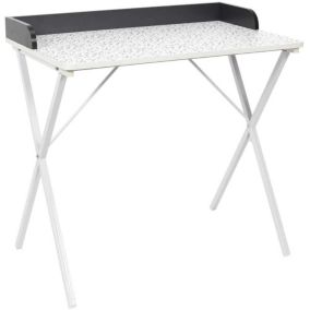 Bureau en métal et MDF Terrazzo