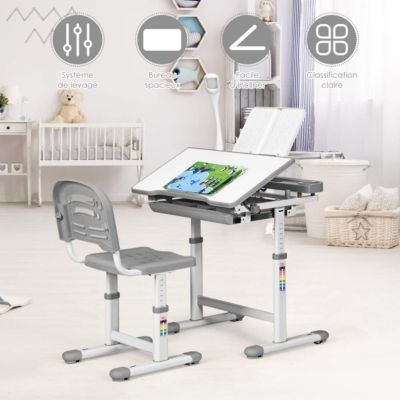 Bureau Et Chaise Ensemble Pour Enfants Ensemble Table Chaise Réglable