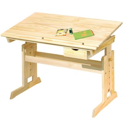 Bureau Enfant Inclinable "School" 109cm Naturel