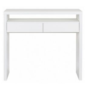 Bureau Extensible 1 Tiroir "Azort" 100cm Blanc