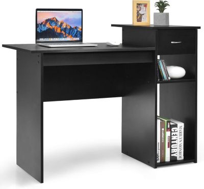 Bureau Informatique Table de lOrdinateur en MDF avec Tiroir et 2 ...