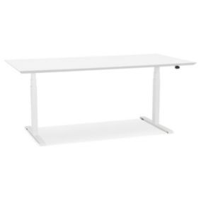 Bureau électronique Ergonomique "Kio" 180cm Blanc