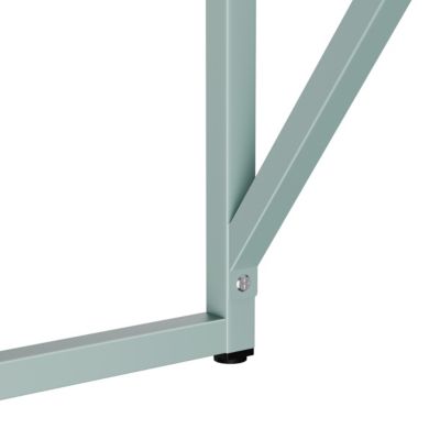Bureau moderne L120 cm en métal vert sauge  Oviala