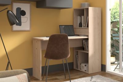 Bureau modulable effet chêne clair 5 configurations, Works