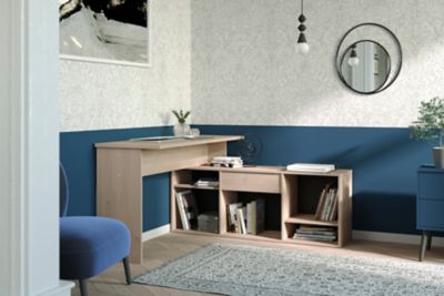 Bureau modulable effet chêne clair 5 configurations, Works