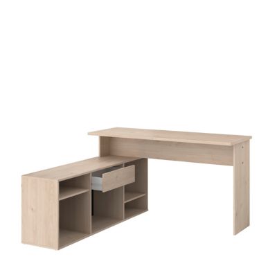 Bureau modulable effet chêne clair 5 configurations, Works