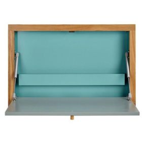 Bureau Mural Design "Brenta" 74cm Bleu