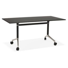 Bureau Pliable à Roulettes "Lexon" 160cm Noir