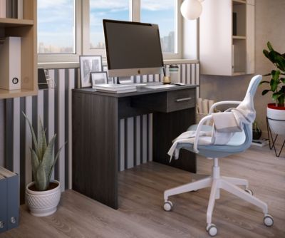 Bureau SAME 1 tiroir 90x50x74 cm chêne gris cendré TALESA