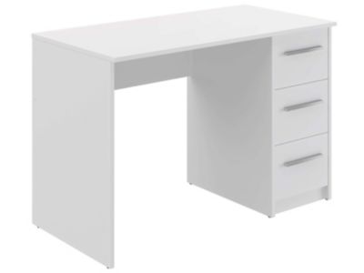 Bureau SAME 3 tiroirs 110x56x74 cm blanc TALESA