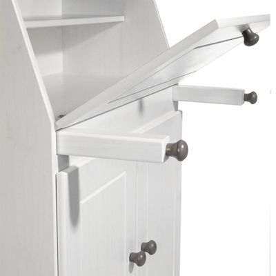 Bureau secrétaire DAVID, lasuré taupe et blanc