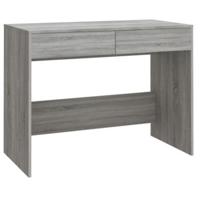 Bureau sonoma gris 101x50x76,5 cm bois d'ingénierie vidaXL
