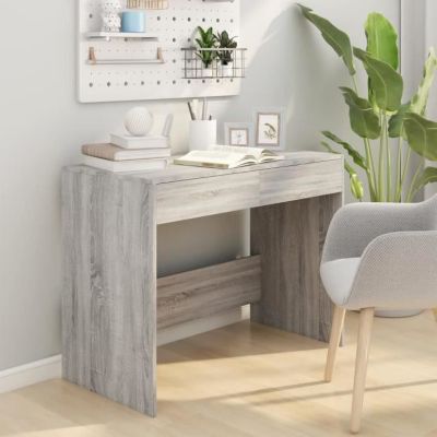 Bureau sonoma gris 101x50x76,5 cm bois d'ingénierie vidaXL