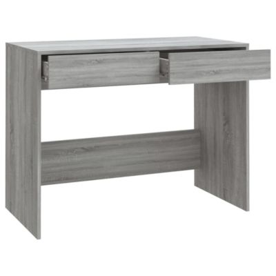 Bureau sonoma gris 101x50x76,5 cm bois d'ingénierie vidaXL