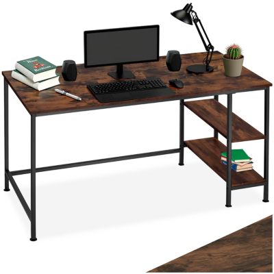 Bureau style industriel Bois foncé industriel, rustique
