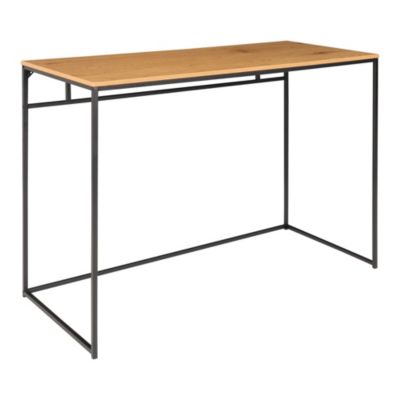 Bureau Vita - Bureau en chêne avec cadre noir 100x45x75 cm pour un espace de travail élégant