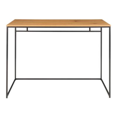 Bureau Vita - Bureau en chêne avec cadre noir 100x45x75 cm pour un espace de travail élégant