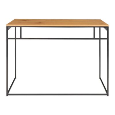 Bureau Vita - Bureau en chêne avec cadre noir 100x45x75 cm pour un espace de travail élégant