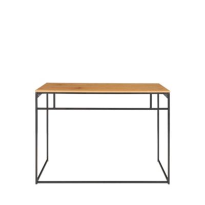 Bureau Vita - Bureau en chêne avec cadre noir 100x45x75 cm pour un espace de travail élégant