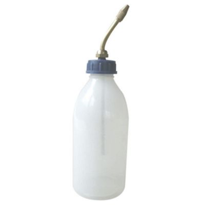 Burette souple translucide 125ml avec bec laiton-07461000