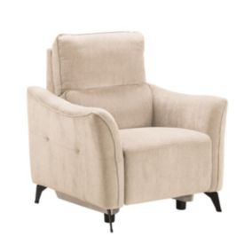 BURGOS - Fauteuil Electrique Tissu Waterproof Beige