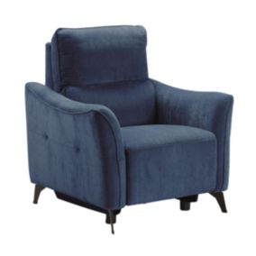 BURGOS - Fauteuil Electrique Tissu Waterproof Bleu