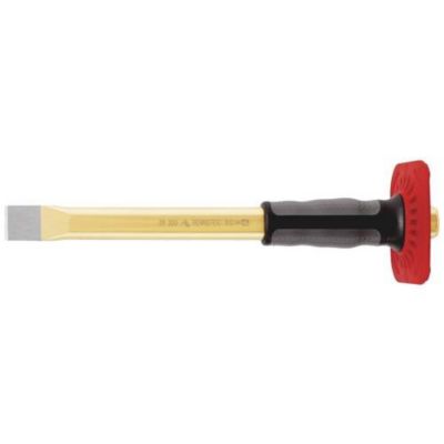 Burin plat HS 250 mm Rennsteig Werkzeuge 311 250 1, surface 23 x 13 mm, protège-mains.