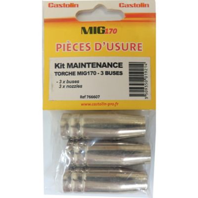 Buse de torche Castolin MIG170, lot de 3