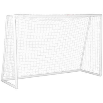 But de football cage de foot but futsal - dim. 180L x 92l x 124H cm - PVC blanc