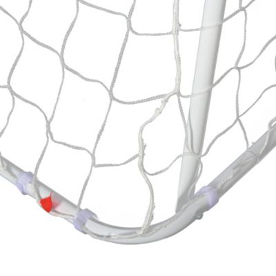 But de football - cage de foot - but futsal dim. 186L x 62l x 123H cm - châssis métal filet PE - piquets & outil inclus - blanc