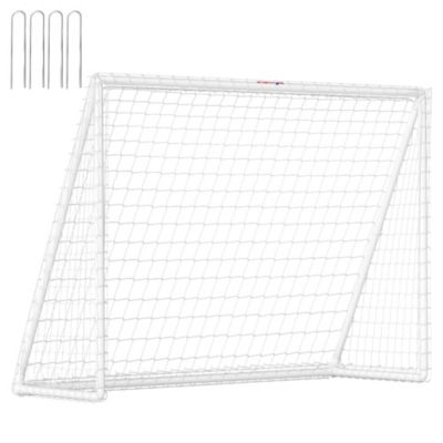 But de football cage de foot but futsal - dim. 2,4L x 0,9l x 1,8H m - PVC blanc