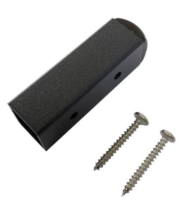 Butée de portillon taupe en aluminium