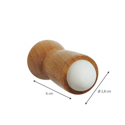 Butoir ø28 x Hauteur 60 mm mur hêtre verni